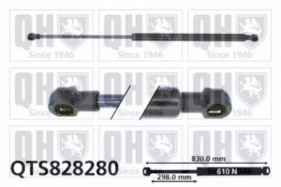 QUINTON HAZELL qts828280 -  Газовая пружина, крышка багажник